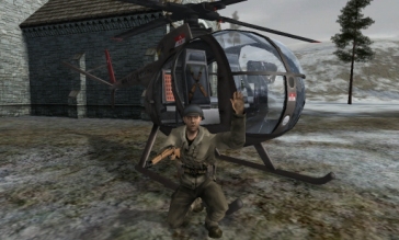 Spot soldier by helicopter Spot solider by helicopter